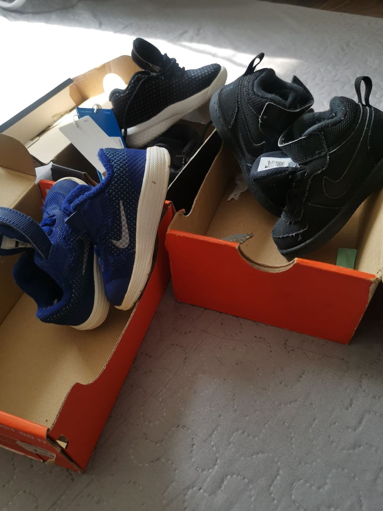 Kids trainers 3 pairs Nike 