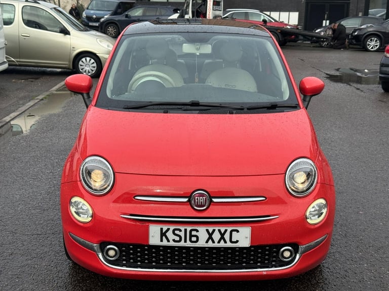2016 Fiat 500 1.2 Lounge Euro 6 (s/s) 3dr HATCHBACK Petrol Manual