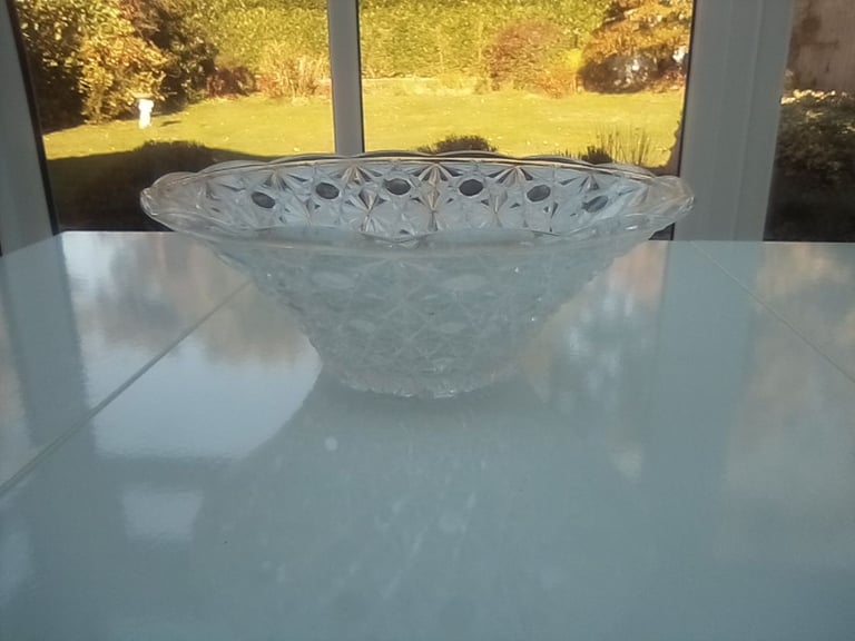 image for Cut glass tableware bowl.