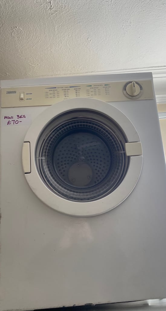 image for ☎️WHITE ZANUSSI MINI VENTED TUMBLE DRYER 