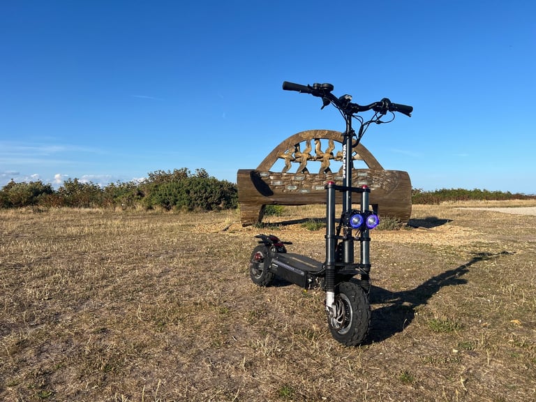 Wolf H9 Atv all terrain military grade 5200 watt e scooter 2 wheel drive 62 volt 60 mph