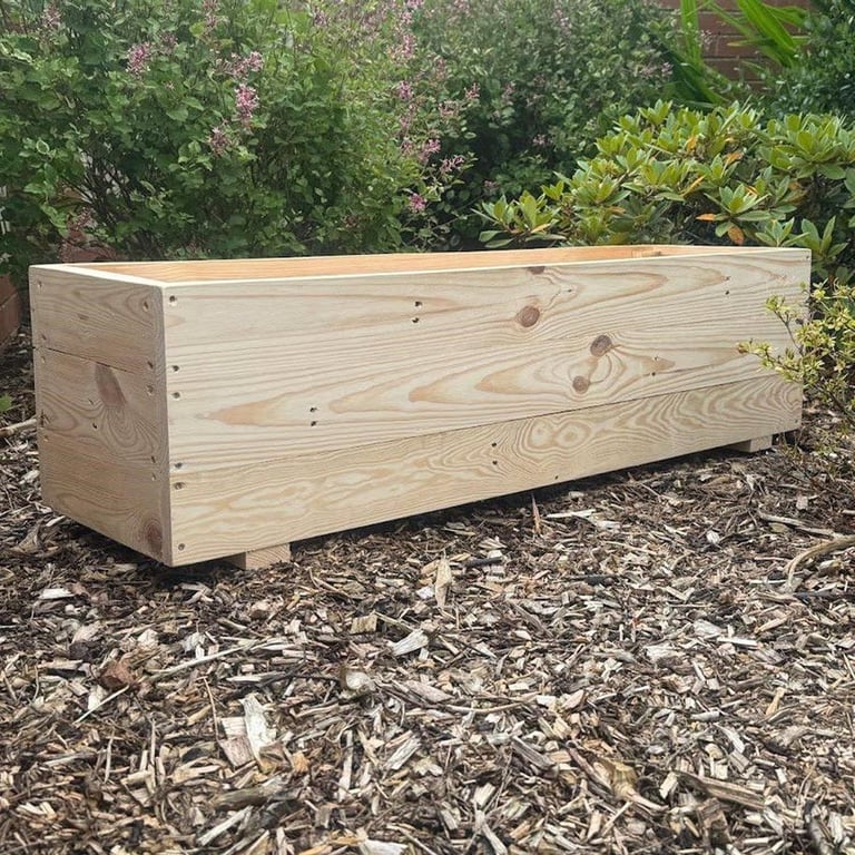 Garden Planter Box Raised Bed Wood Planter Trough Flower Planter Patio Decor Garden Decking Outdoor