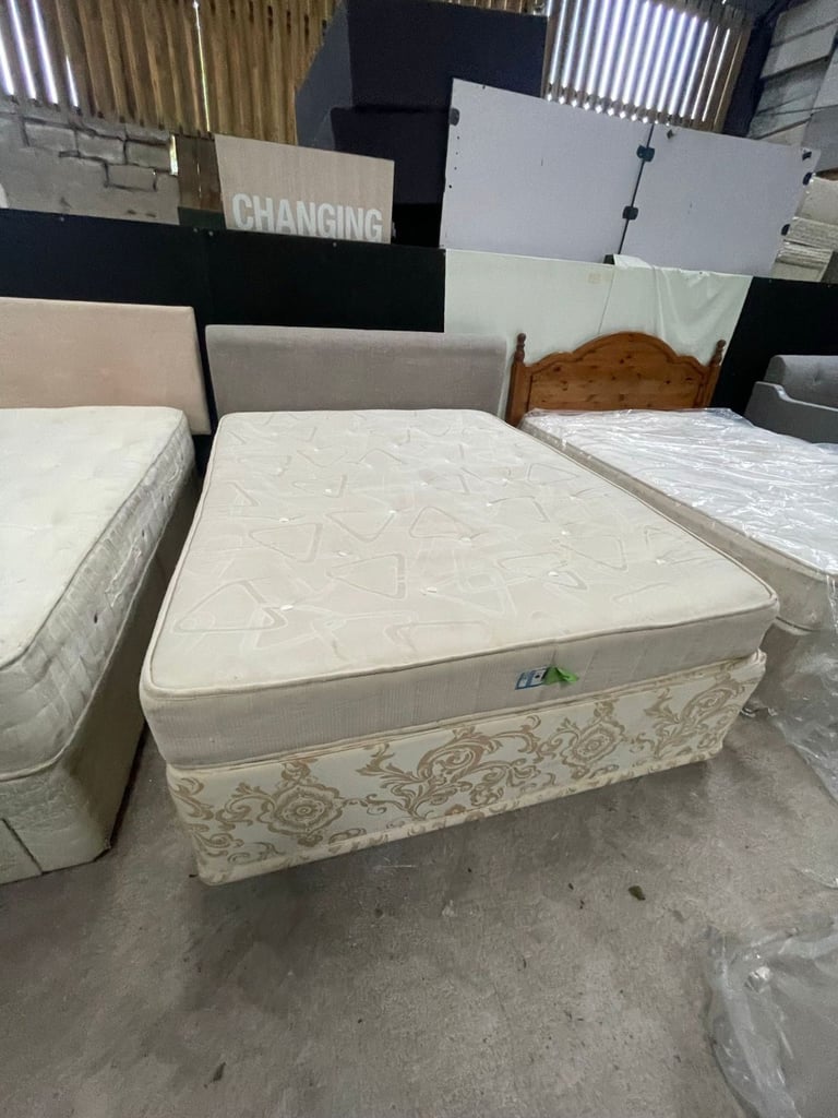 King Size Divan Set - Mattress and Headboard Included