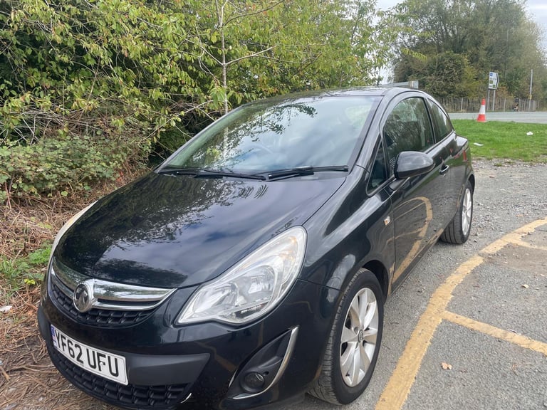 VAUXHALL CORSA 1.2 VVT ACTIVE 62 REG BLACK 3 DOOR MOT FEBRUARY 18TH 2026 SERVICE HISTORY 50+MPG