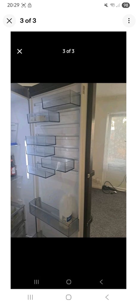 Aeg silver larder fridge 