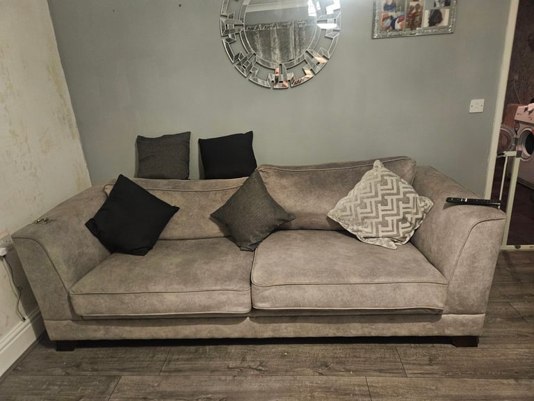 Large grey sofa 