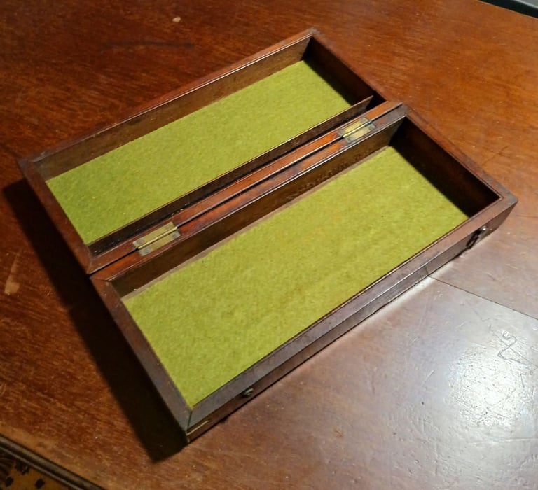 1890 Victorian Mahogany Trinket Box/Case