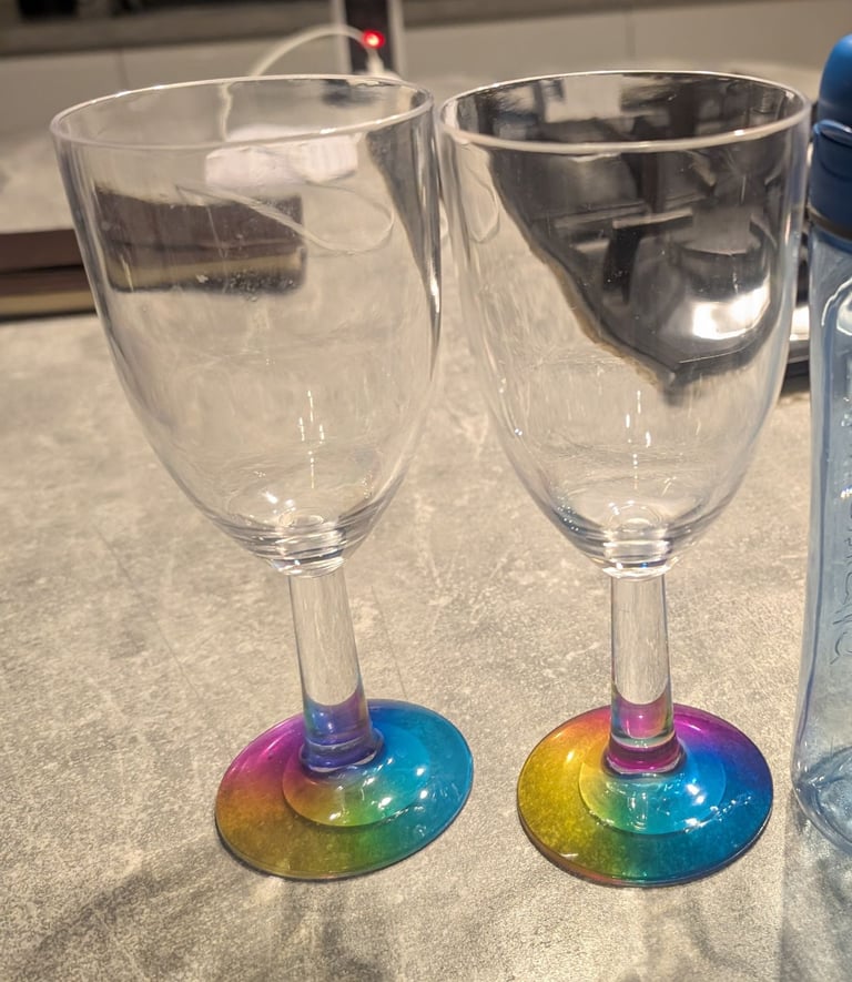 image for Two plastic goblets 