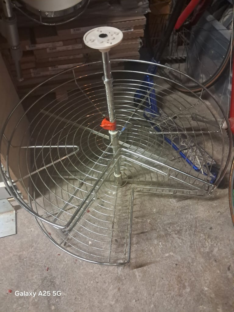 image for 3 / 4 CORNER CAROUSEL KITCHEN TURN ROTATION BASKET 