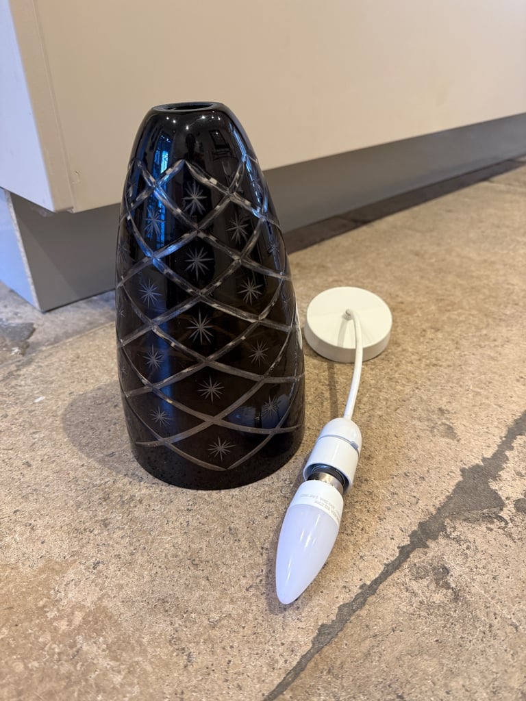 Vintage glass ceiling light