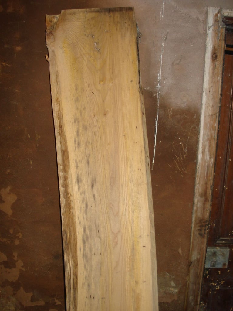 HUGE SOLID ELM LINTEL BEAM FOR FIREPLACE DOORWAY 84 IN X 13.5 IN X 5 IN BEAM II