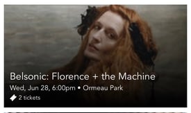 Belsonic tickets Florence and the machines 