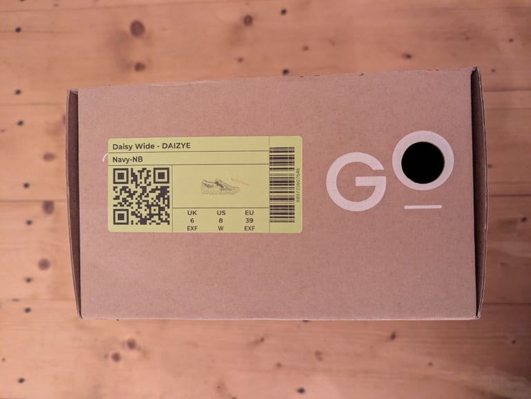 New, Hotter, Daisy Wide, Navy Trainers. Size 6