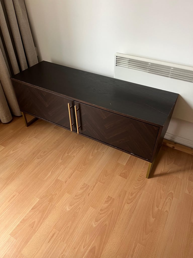 image for TV cabinet dark wood 