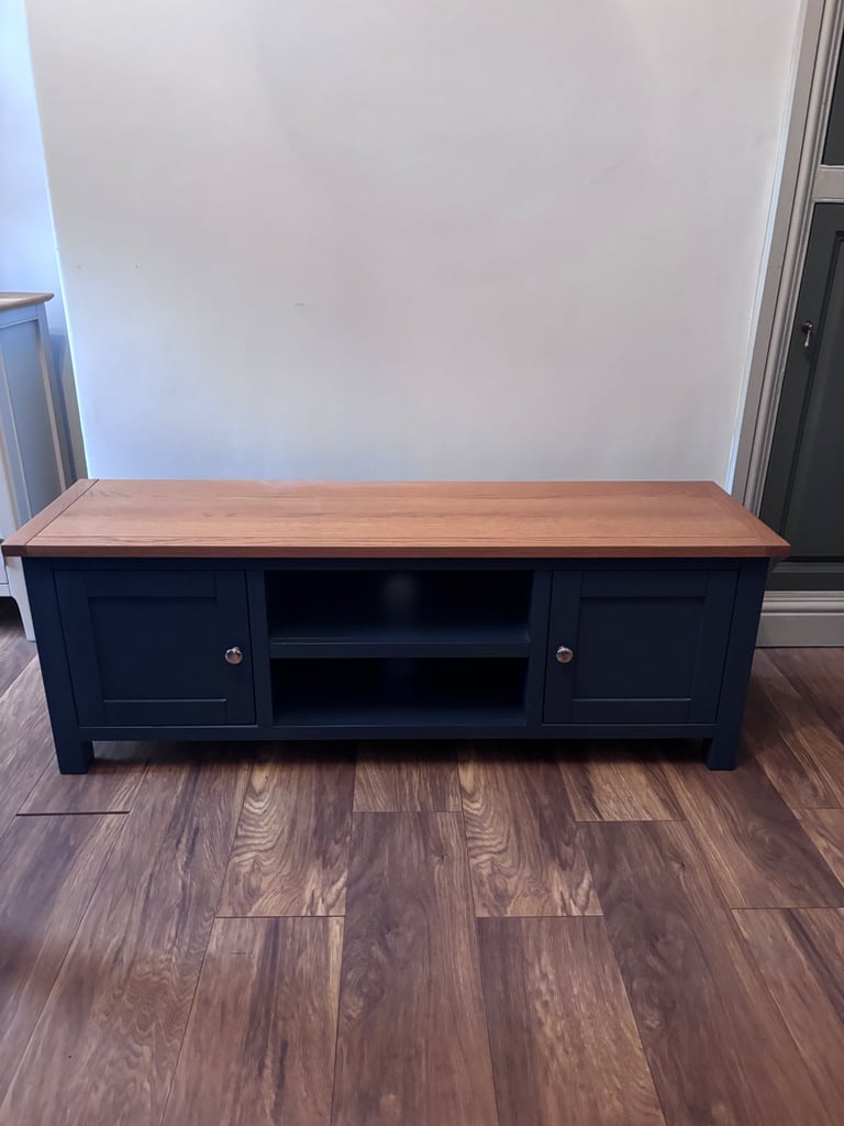 image for Navy & Oak TV Stand 