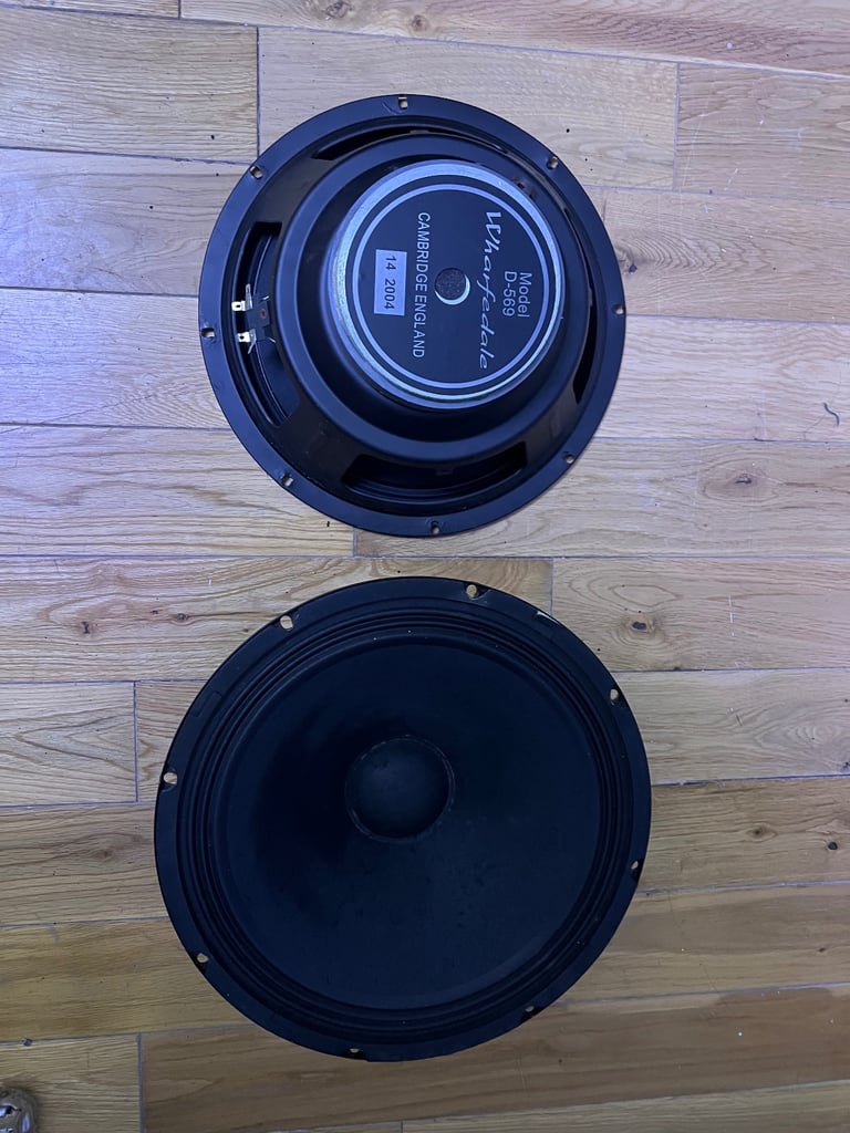 Wharfdale 12" Woofer D-569 pair of Speakers