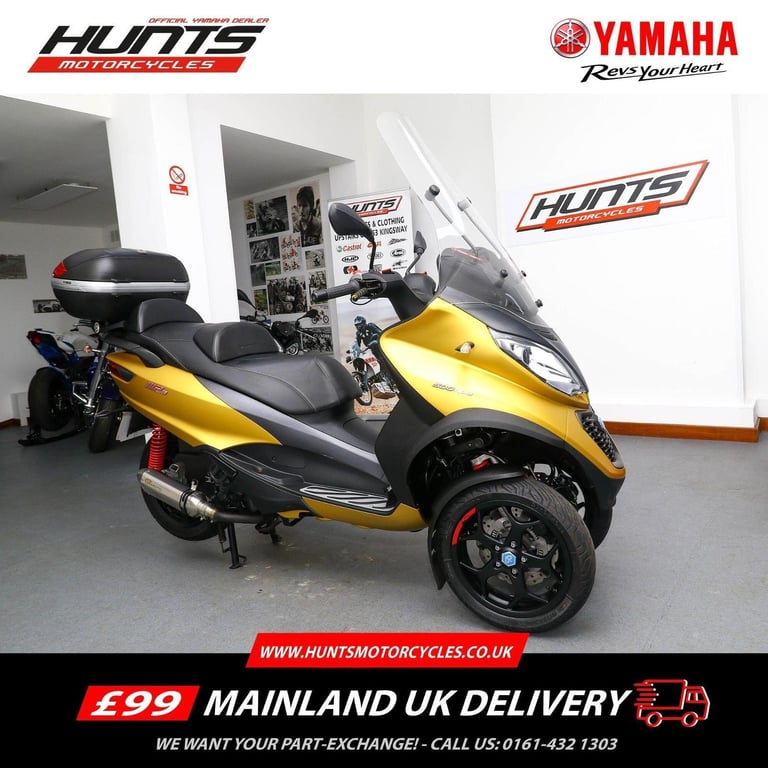 2020, '20 Piaggio MP3 500 HPE Sport Advance. ONLY 3,401 MILES. Top Box. £6,495
