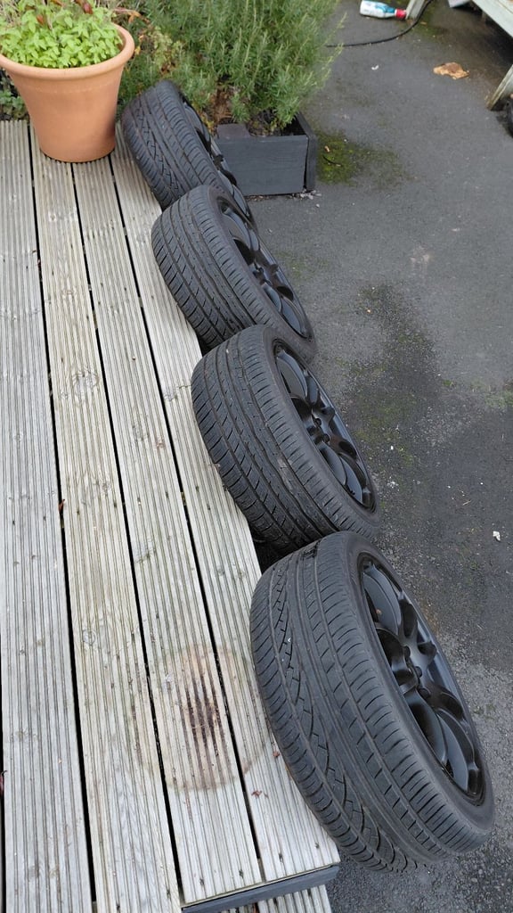 17 Inch Motor Rismo Alloy Wheels and Tyres 4 x 100 but multifit