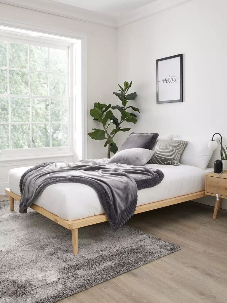 Kingsize platform bed frame pine brand new flat pack boxed 