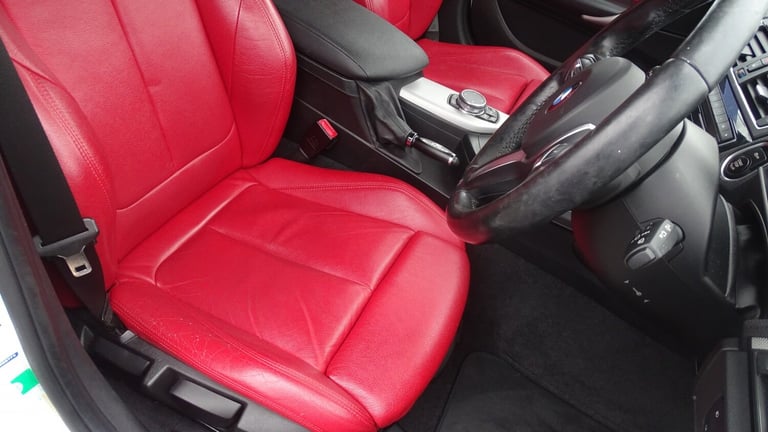 BMW 1 SERIES White Auto Petrol 2016 m sport red leather