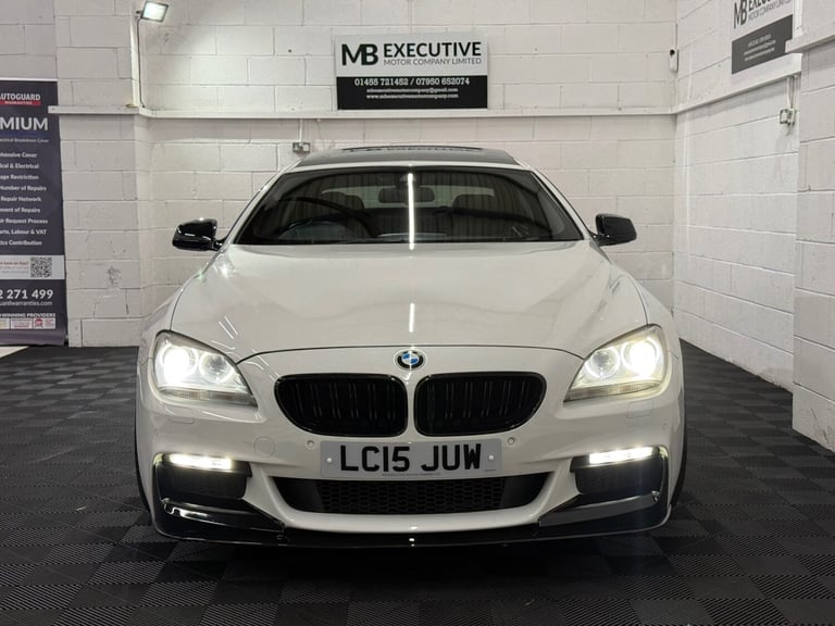 2015 15 BMW 640D M SPORT GRAN COUPE AUTOMATIC 3.0 DIESEL 313BHP WHITE 