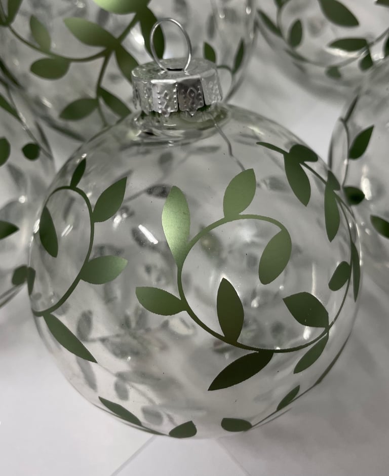 image for Xmas glass baubles 