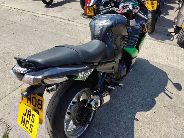 2008 08 KAWASAKI ZX 1400 D8F ABS ZZR1400 BLACK 26k MILES HYPER SPORTS TOURER