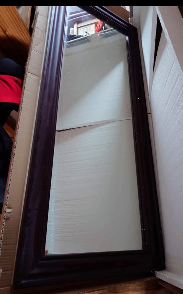 image for Solid mahogany mirror 150x60cm