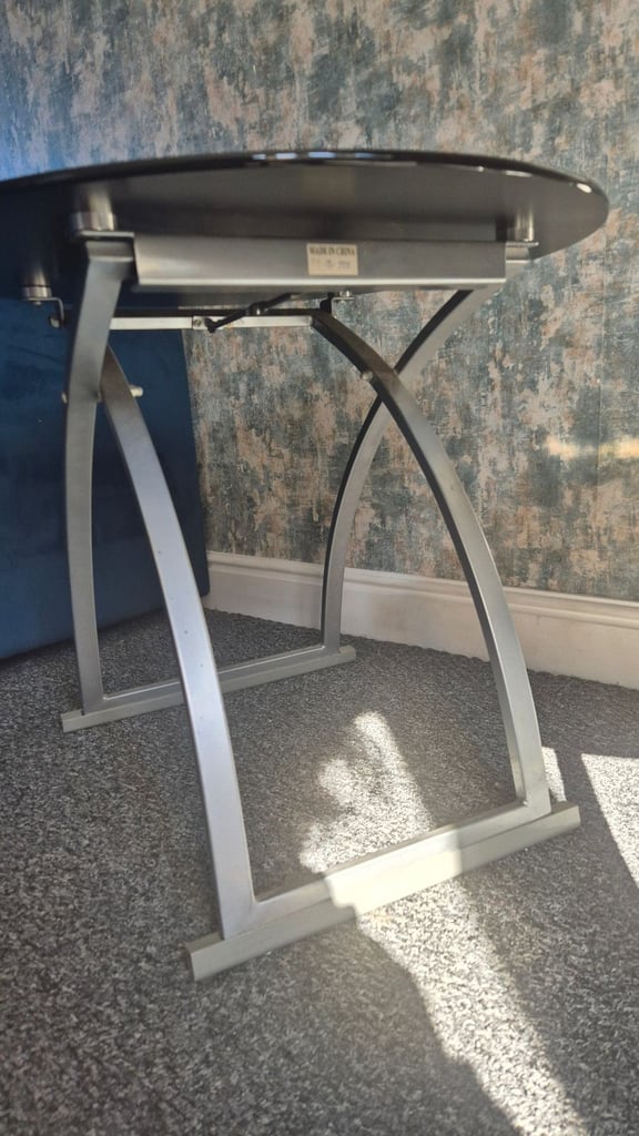 image for 2 black glass coffee tables
