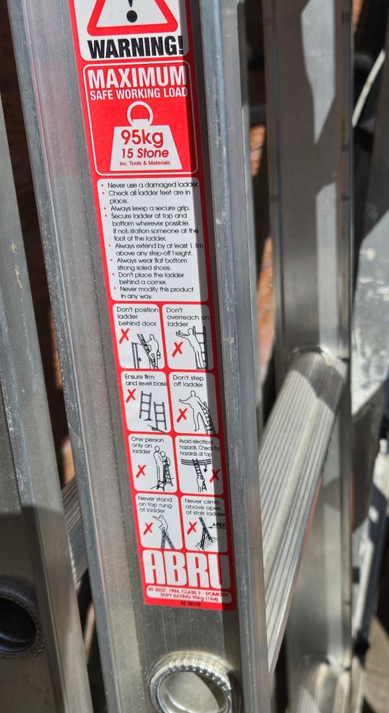 3 way domestic step ladders.