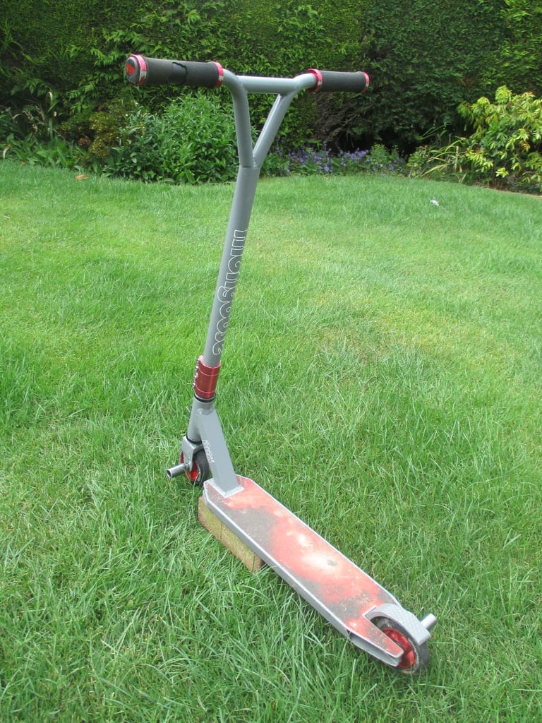 Grey/Red Mongoose Stance Pro Freestyle Scooter with Stunt Pegs