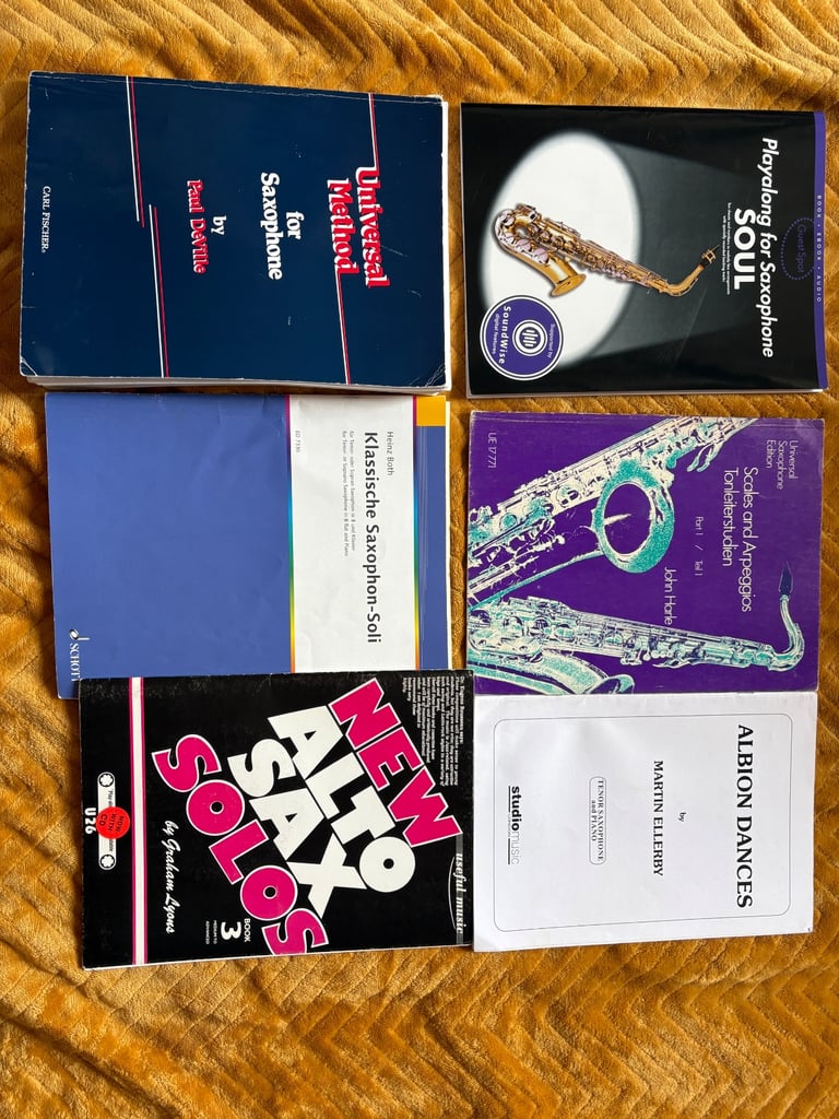 Saxophone music books