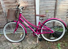 Pinnacle Ladies Bike In Pink With Basket 