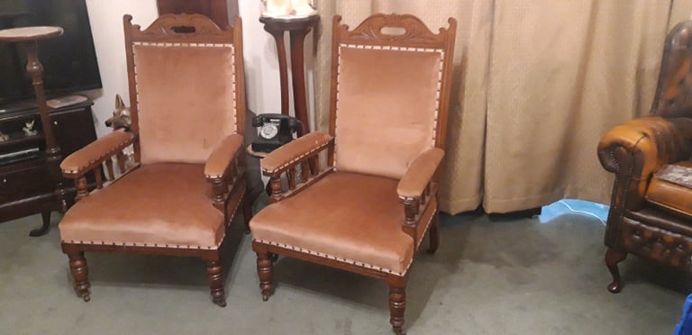 A Pair of large Antique Chairs 