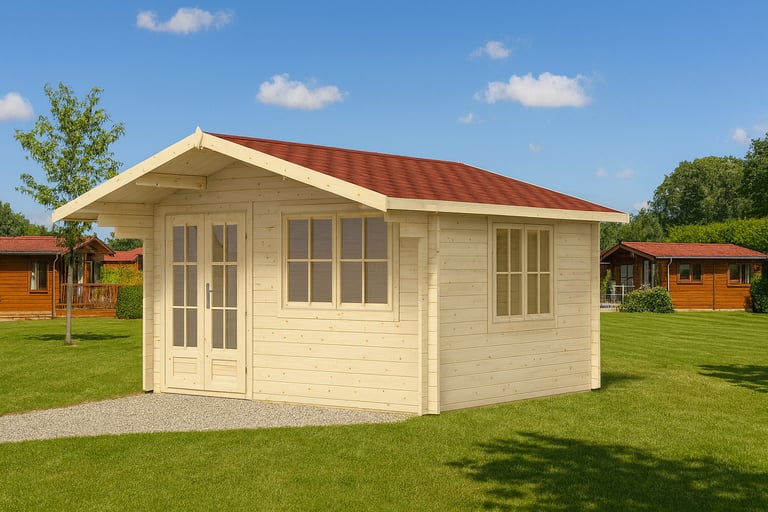 Log cabin Monaco 4m x 3m. Garden room, summer house, office, gym.