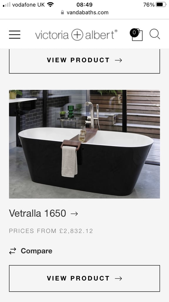 Free standing bath by Victoria And Albert 