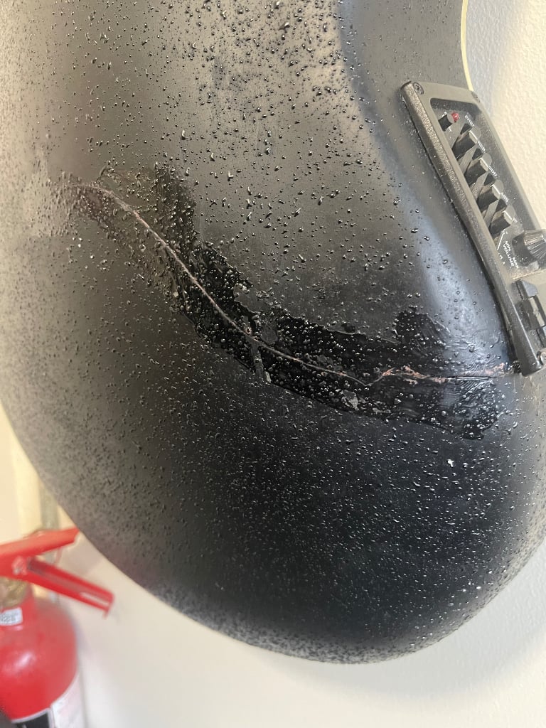 Martin Smith electro acoustic Bowl Round Back guitar Tiger Stripe Burst Brown?