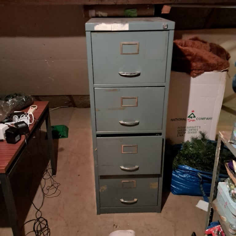 4 draw metal filling cabinet