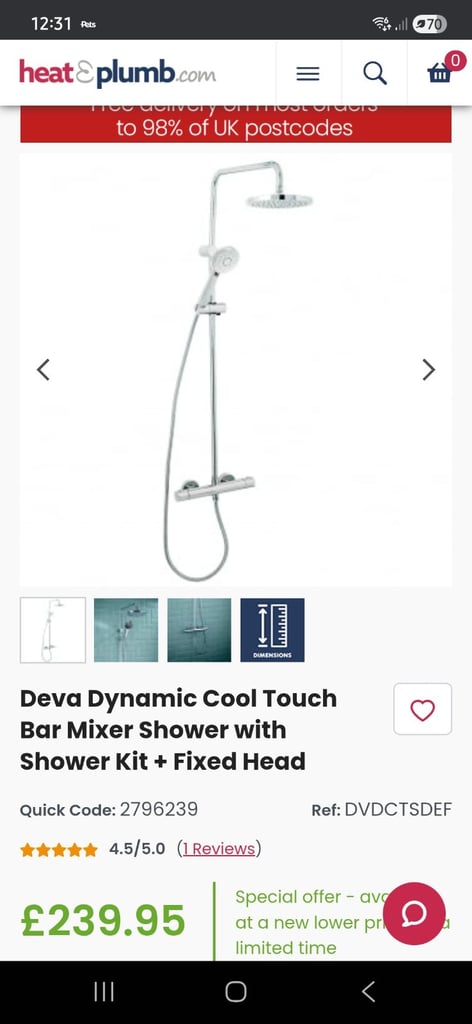 Deva dynamic shower 