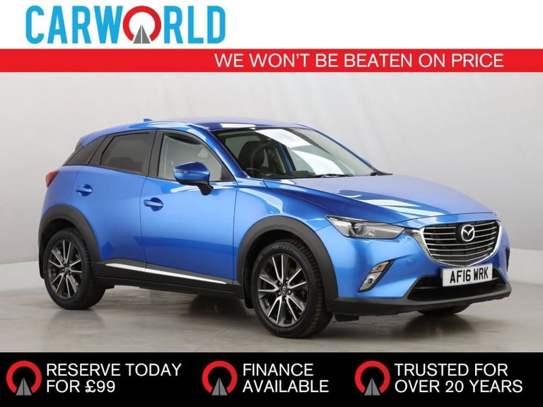 image for 2016 Mazda CX-3 2.0 SKYACTIV-G Sport Nav SUV 5dr Petrol Manual Euro 6 (s/s) (121 ps) HATCHBACK Pe...