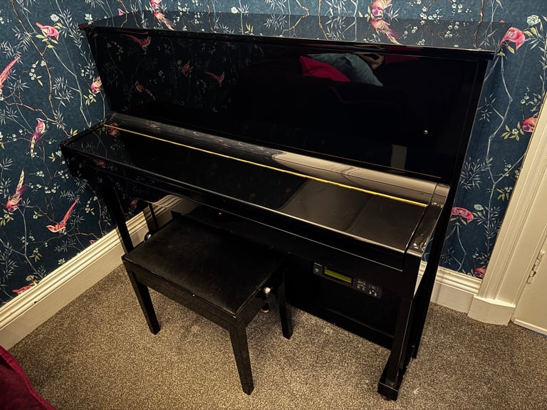 Upright Piano (hybrid - switches digital and acoustic modes)