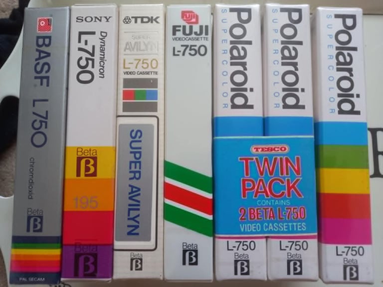 Unused (Sealed) L750 Betamax Video Tapes