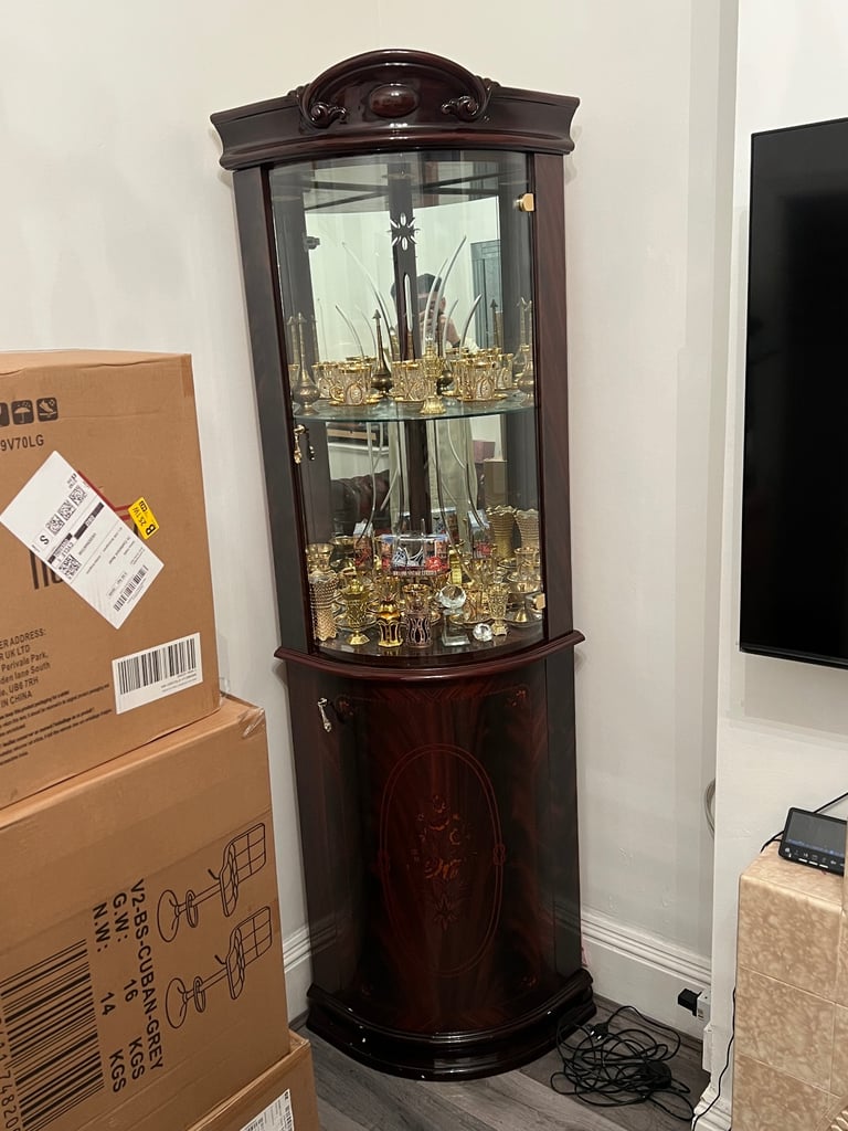 image for Italian Corner Display Cabinet