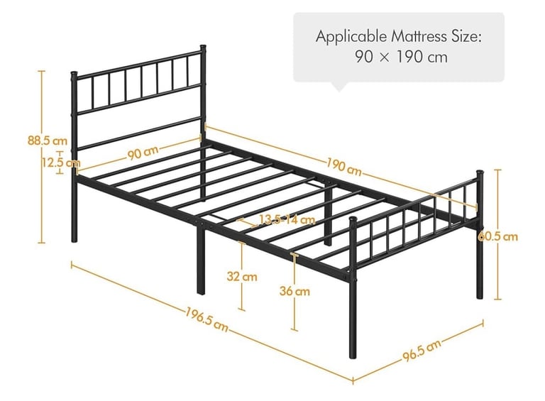 Single Bed Frame (Easy Assembly)
