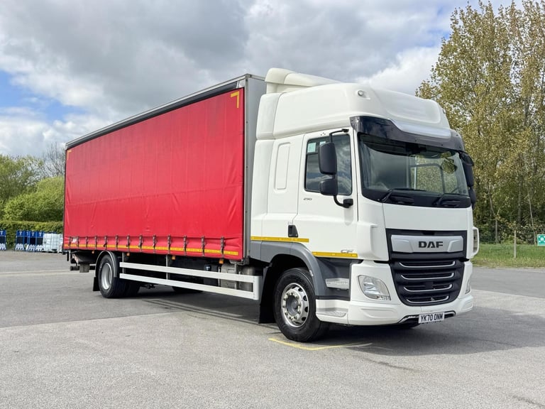 2020 70 Plate Euro 6 DAF FA CF290 18t 4x2 Curtainsider Tuckaway Taillift 