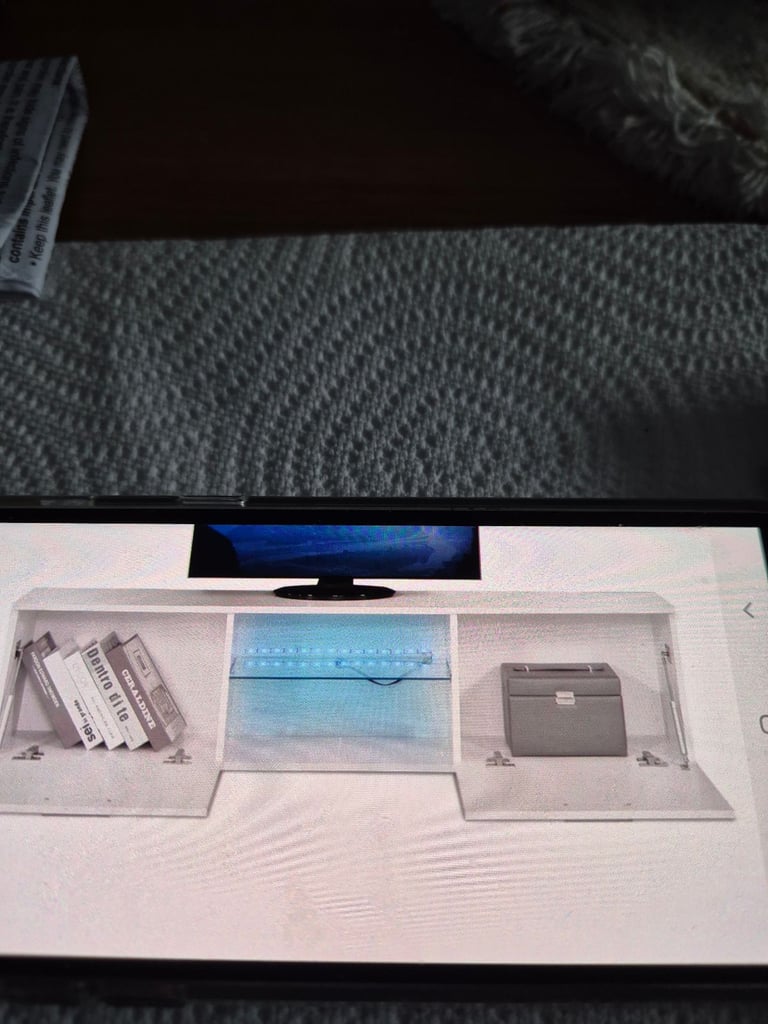 image for White tv cabinet 