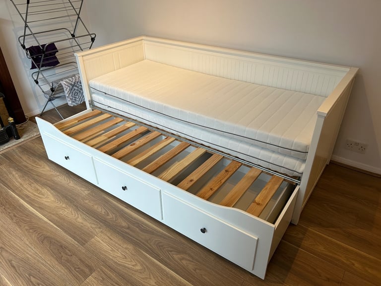 image for FREE DELIVERY - IKEA Hemnes Day Bed & Mattresses 