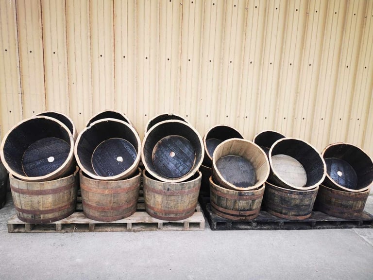 image for Half barrel planters 