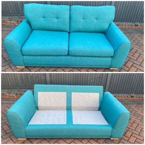 Dfs on sale teal sofa