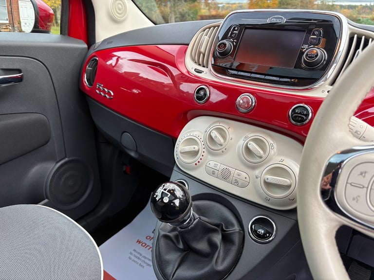 2017 Fiat 500 1.2 Lounge 3dr HATCHBACK Petrol Manual